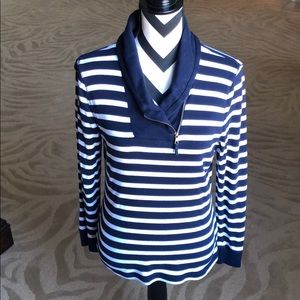 LRL - Ralph Lauren Long sleeve navy striped shirt